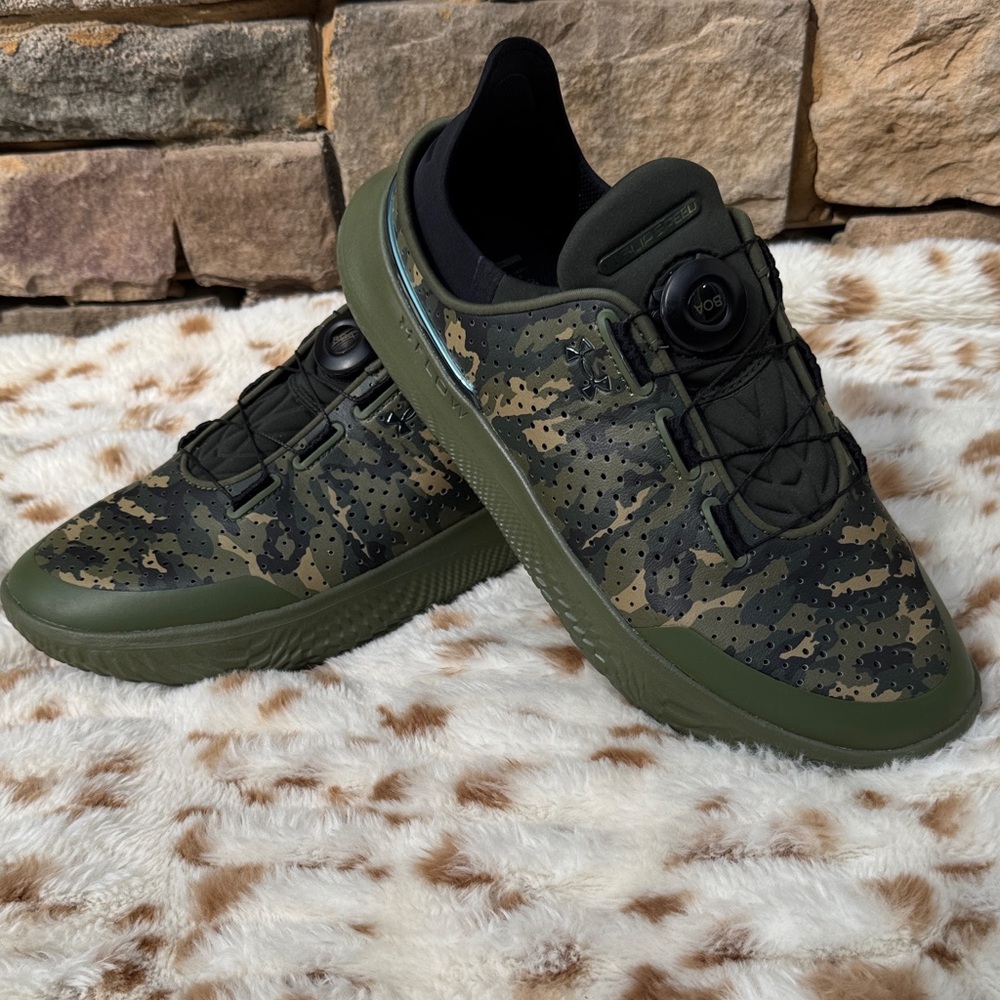 Under Armour men's SlipSpeed Flow Cushion Camouflage athletic sneakers NWOB
